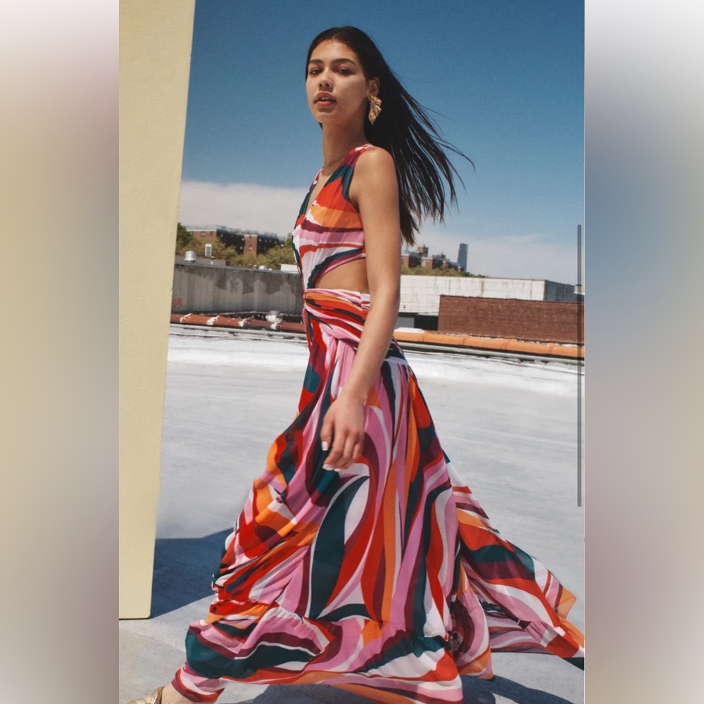 PatBo Delos Plunge Maxi Dress ✨NWT - Picture 4 of 11